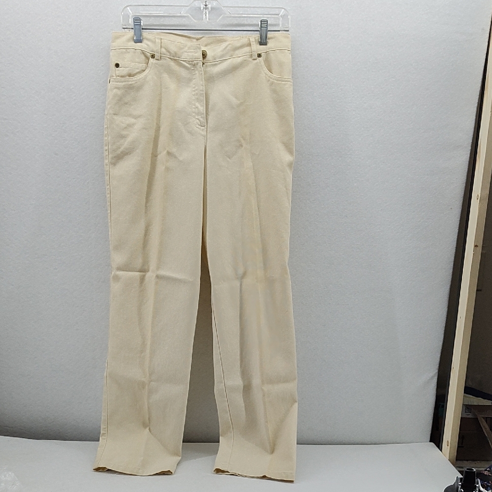 Ruby Rd. Cream Women's Trousers